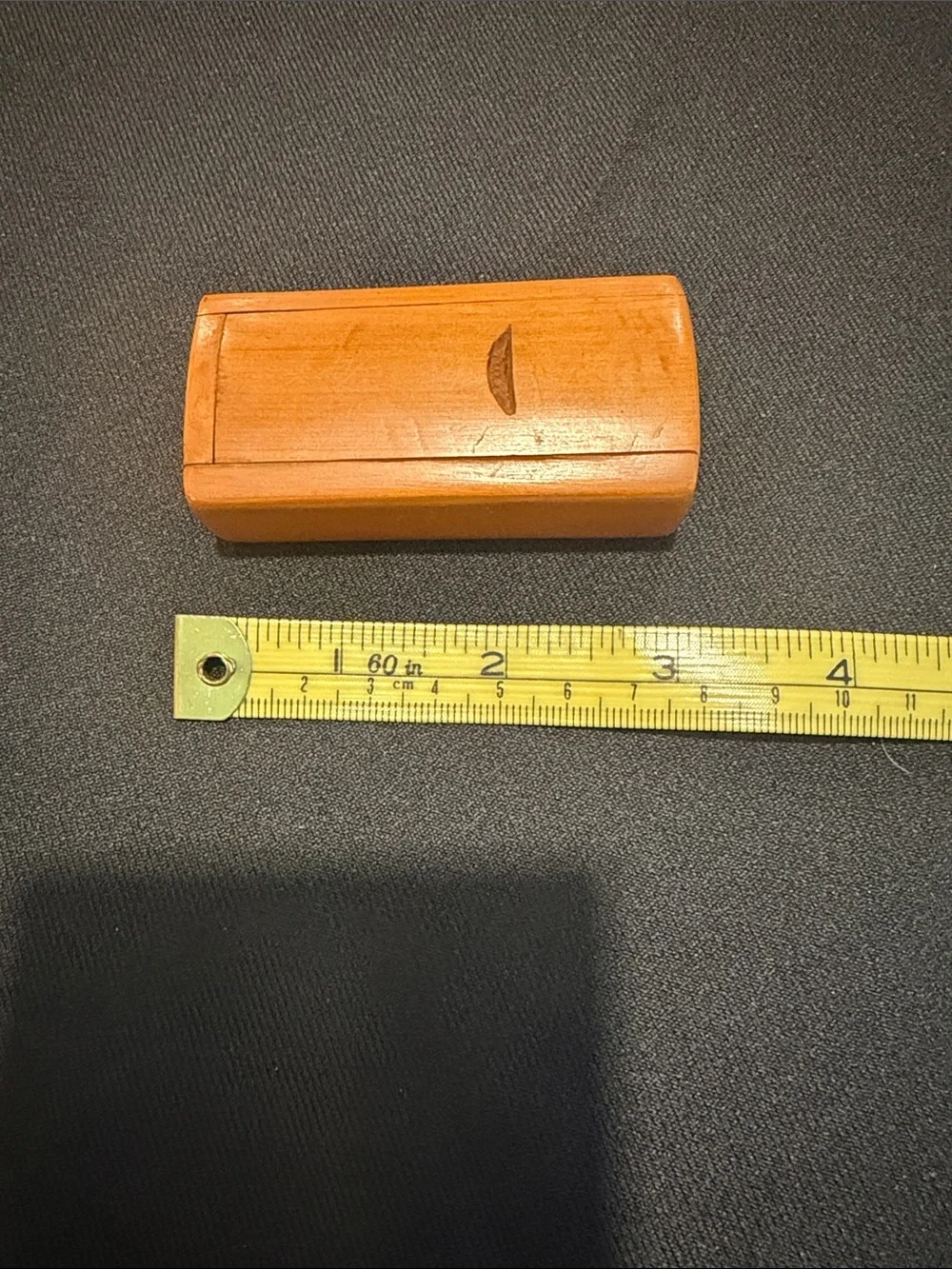 Handmade Inlaid Wooden Miniature Guitar in Sliding Box -